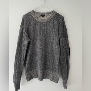 J.Crew Collection Italian Cashmere Sweater with Elbow Patches Size XL